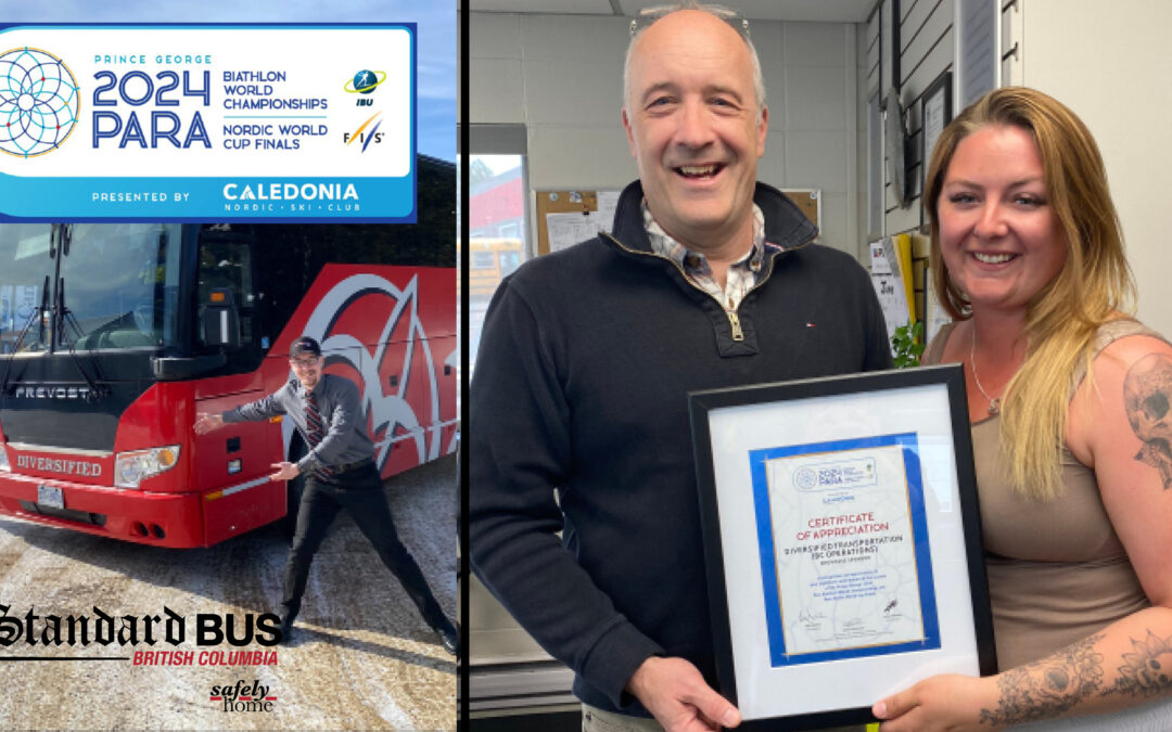 Standard Bus BC Honoured for Contributions to the 2024 Para Nordic Games in Prince George