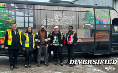 Diversified Transportation Drops Off 672 lbs of Food at the Wood Buffalo Food Bank